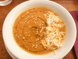 Pumpkin cream  at Govindas in Tenerife