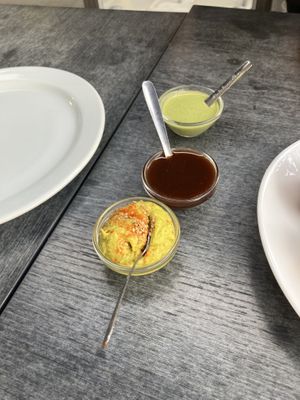 Dips  at Govindas in Tenerife