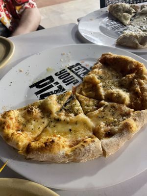 Vegan Margherita pizza  at Govindas in Tenerife