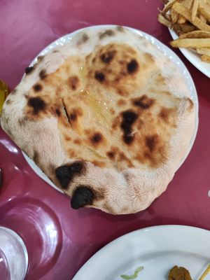 Naan bread at Govindas in Tenerife