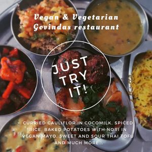 A small descrption of our menu. at Govindas in Tenerife