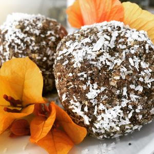 Raw energy balls! at Govindas in Tenerife
