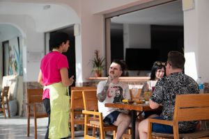 guests of the restaurant at Govindas in Tenerife