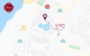 Map at Govindas in Tenerife