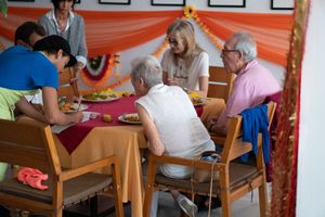Guests at Govindas in Tenerife