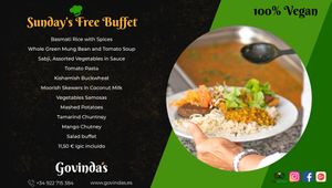 Sunday's Buffet, 23rd February 2020 at Govindas in Tenerife