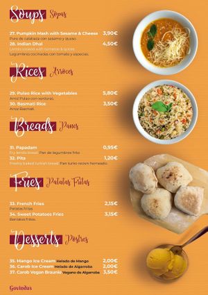 Soups, Rices, etc. at Govindas in Tenerife