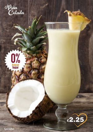 Piña Colada at Govindas in Tenerife