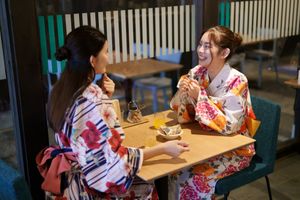 浴衣でのご来店も問題ありません。 at Cafe&Bar 3rd in Toyooka