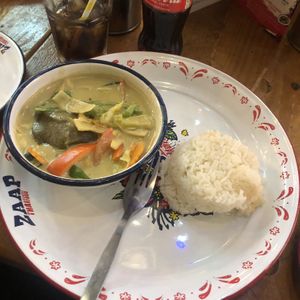 Veggie green Thai (I asked for no tofu)   at Zaap Thai Street Food in Newcastle Upon Tyne
