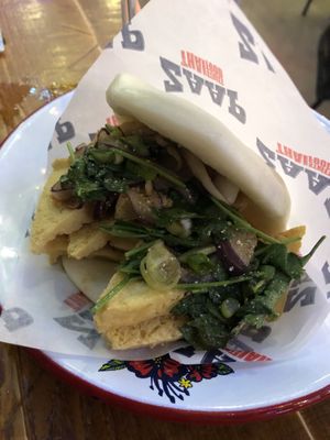 Crispy tofu bao bun   at Zaap Thai Street Food in Newcastle Upon Tyne