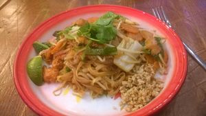 Pad Thai at Zaap Thai Street Food in Newcastle Upon Tyne