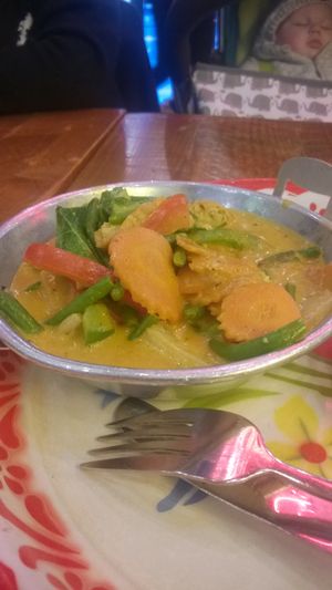 Panang curry at Zaap Thai Street Food in Newcastle Upon Tyne