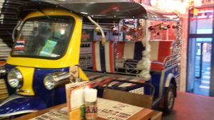 Tuk tuk at Zaap Thai Street Food in Newcastle Upon Tyne