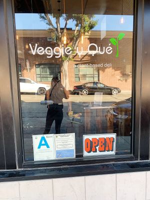 Outside  at Veggie y Que in Whittier