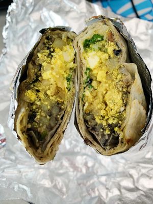 Breakfast burrito  at Veggie y Que in Whittier