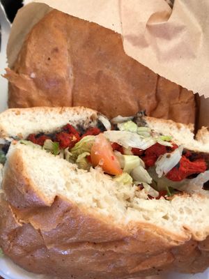 Al Pastor Torta at Veggie y Que in Whittier