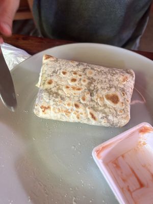 Veggie burrito (excluding fries 😂 )  at Sierra Bonita in Palomino
