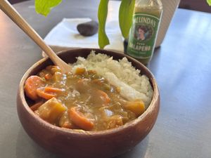 Japanese Vegetable Curry, comes in three sizes    at Pulp Cafe in Harrisonburg