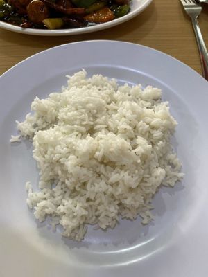Boiled Rice  at Happy Sambodi Vege Restaurant in Kuala Lumpur