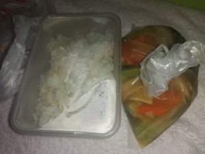 Riso con mix di verdure at Happy Sambodi Vege Restaurant in Kuala Lumpur