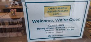  at Happy Sambodi Vege Restaurant in Kuala Lumpur