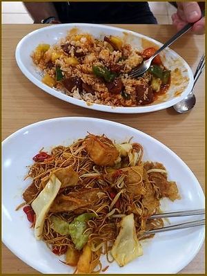 RM 8 for a good plate. Totally recommend at Happy Sambodi Vege Restaurant in Kuala Lumpur