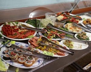 buffet at Yan Shan Zay in Belo Horizonte