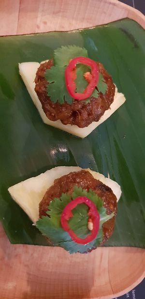 Tempeh pineapple, divine at Rice Paper Scissors in Fitzroy