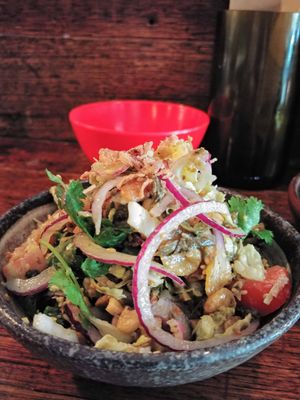 Burmese Tea Leaf Salad at Rice Paper Scissors in Fitzroy