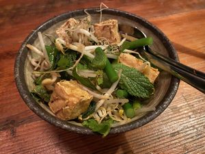 tofu salad (part of vegan degustation 10 course meal) at Rice Paper Scissors in Fitzroy