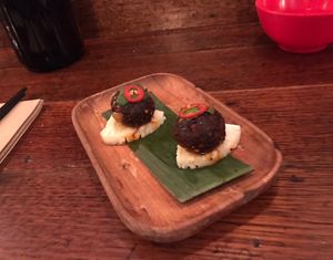 Degustation course 1 at Rice Paper Scissors in Fitzroy