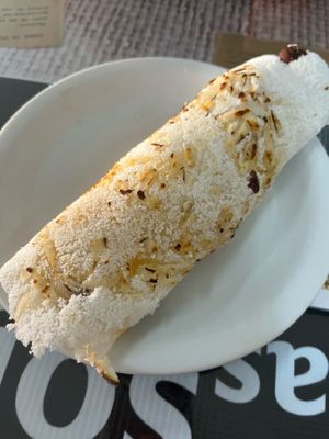 Tapioca pancake with tucuma at Casa da Pamonha in Manaus