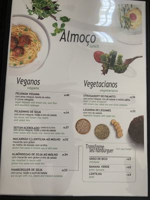 Lunch options   at Casa da Pamonha in Manaus