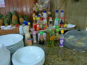 Condiments  at Casa da Pamonha in Manaus