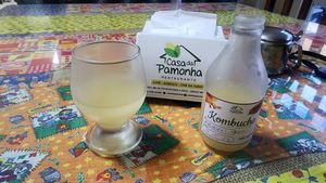 kombucha at Casa da Pamonha in Manaus