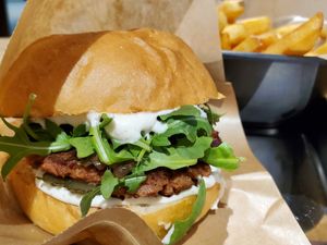 Beyond burger special at Bun2Bun - Kamppi Shopping Center in Helsinki