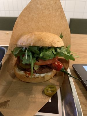 Mostly spicy burger at Bun2Bun - Kamppi Shopping Center in Helsinki
