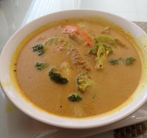 Coconut Curry soup (huge bowl!) at Loving Hut in Phoenix