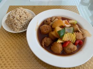 Sweet & Sour Divine w/ Brown Rice  at Loving Hut in Phoenix