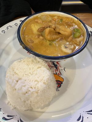 Massaman curry  at Zaap Thai Street Food in Leeds