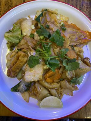 Pad See Ew (drunken noodles)  at Zaap Thai Street Food in Leeds