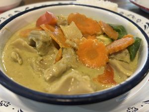 Gang Kiew Wan - Hot, spicy Thai green curry  at Zaap Thai Street Food in Nottingham