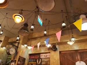 Ceiling at Zaap Thai Street Food in Nottingham