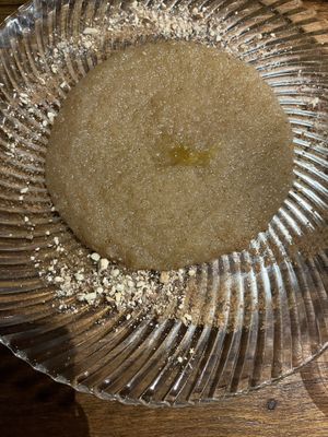 dessert on the house (vegan)  at Peskesi in Crete