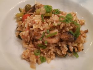 Vegetable risotto at Peskesi in Crete