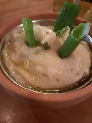 Fava bean dip at Peskesi in Crete