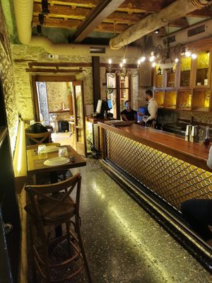 Nice bar  at Peskesi in Crete