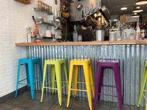 Counter seating  at Aviv Hummus Bar in Seattle