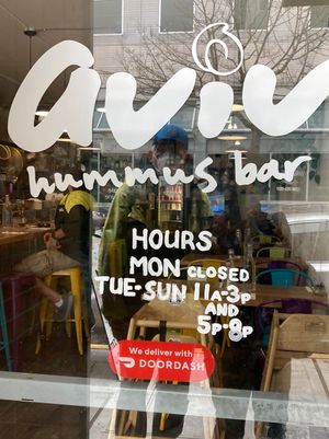 Hours - June 2022 at Aviv Hummus Bar in Seattle